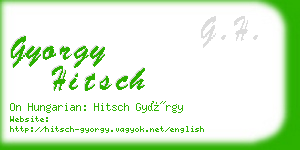 gyorgy hitsch business card